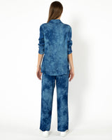 RAQUEL ALLEGRA - Tie Dye Boyfriend Shawl Blazer | Luxury Designer Fashion | tntfashion.ca