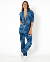 RAQUEL ALLEGRA - Tie Dye Boyfriend Shawl Blazer | Luxury Designer Fashion | tntfashion.ca