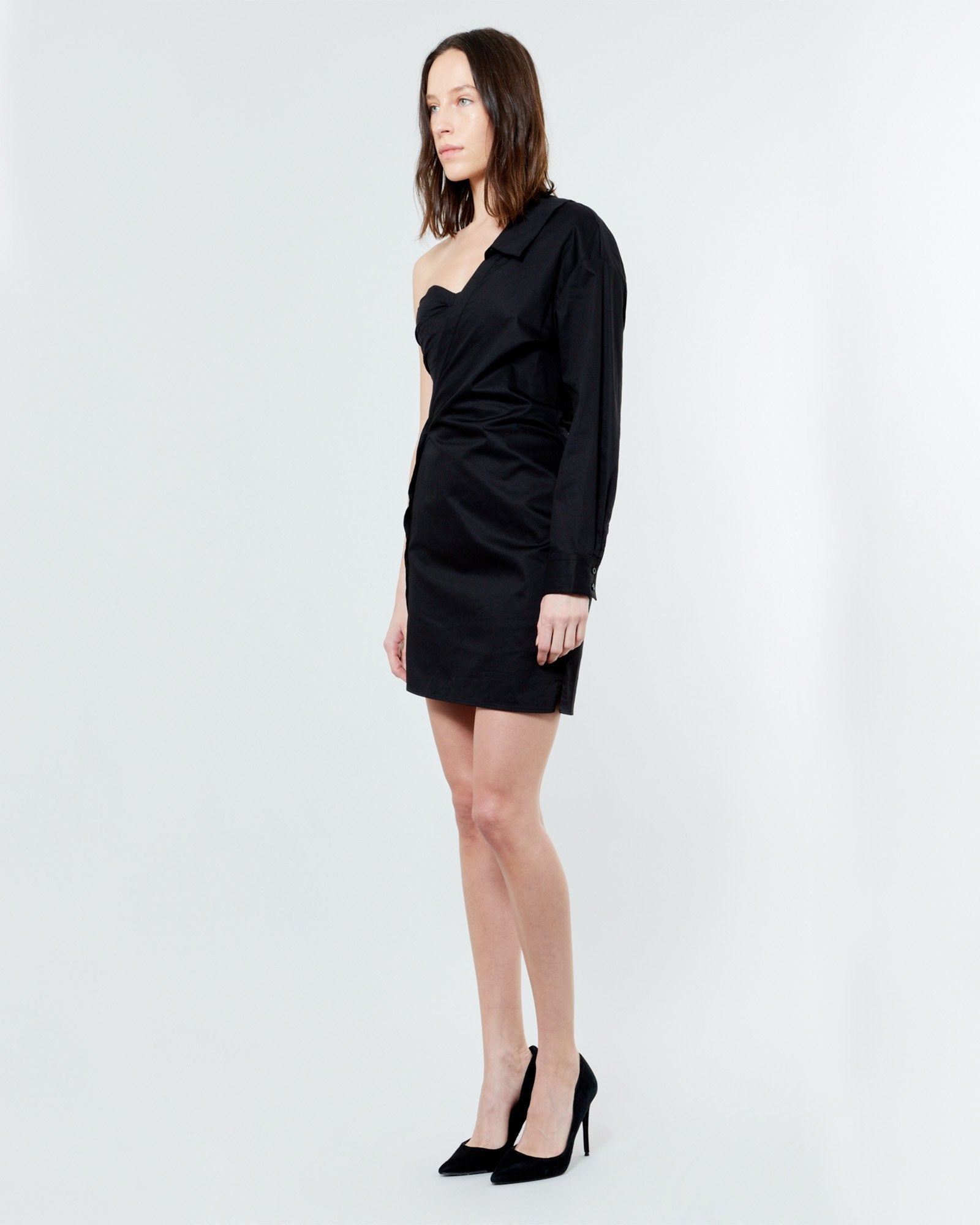 RTA - Lana Asymmetrical Shirt Dress | Luxury Designer Fashion | tntfashion.ca